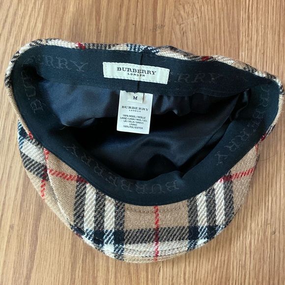 ❤️ Burberry Authentic Iconic Plaid Hat Cap Size Medium NWOT - Picture 4 of 9